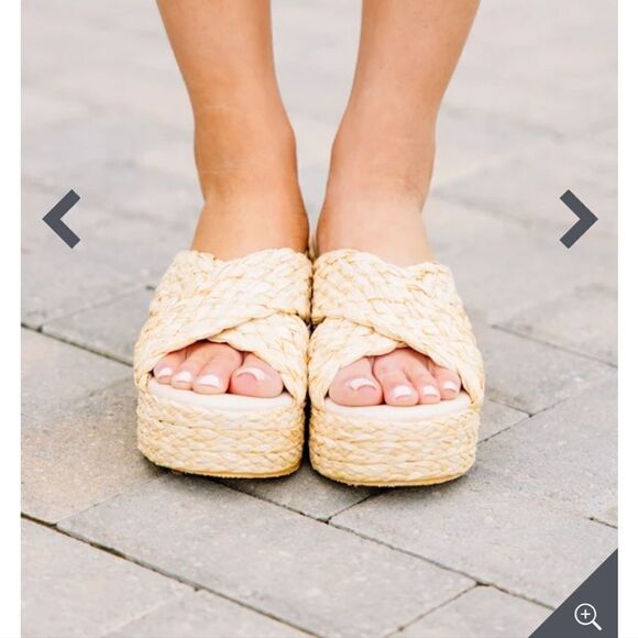 MATISSE Walk the Pier Natural Jute Sandal Size 7 - Picture 2 of 8